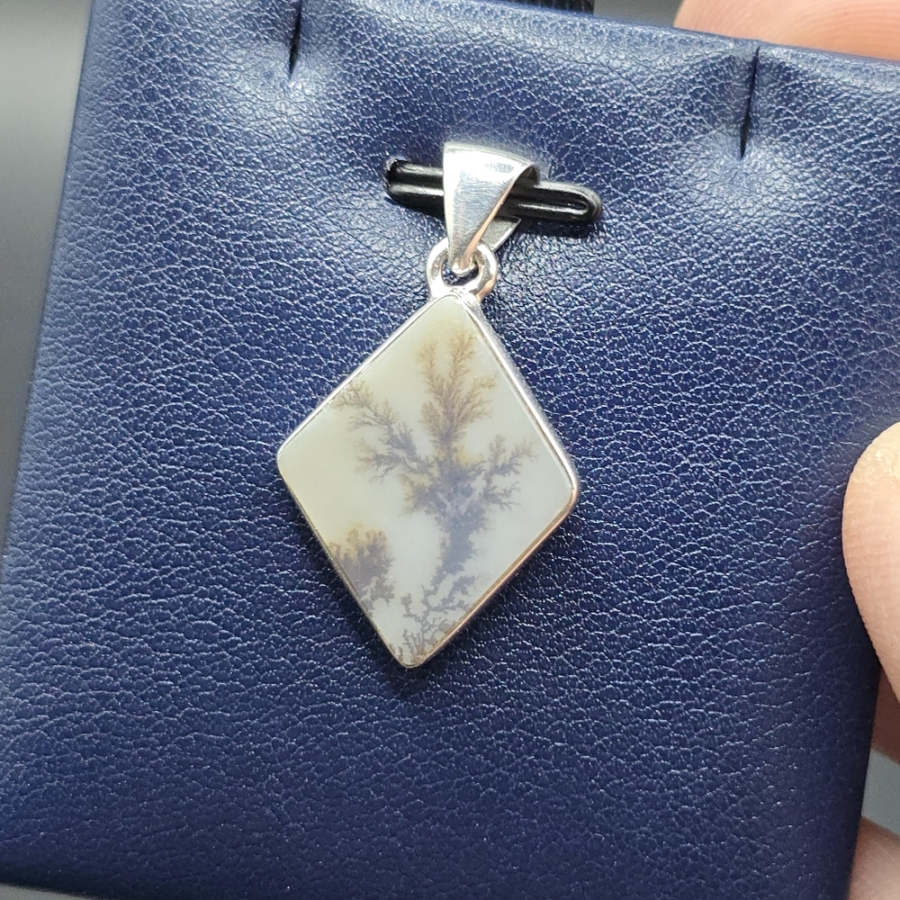 Dendritic agate from Brazil pendant
